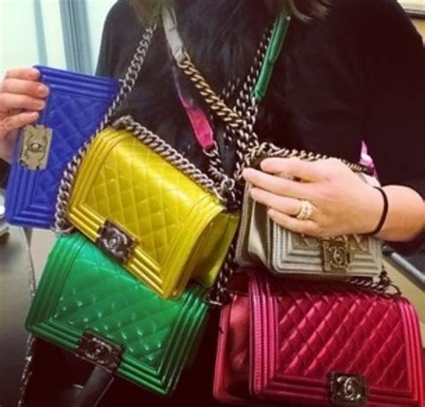 chanel neon patent boy bag|Chanel handbags.